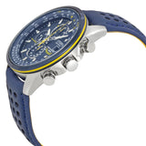 Citizen AT8020-03L Blue Angels – Men’s Eco-Drive Atomic Timekeeping World Chronograph Blue Dial Leather Strap Watch