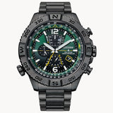 Citizen AT8227-56X Promaster Navihawk A-T – Men’s Eco-Drive Atomic Timekeeping Chronograph Green Dial Watch