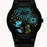 Citizen AU1095-57W Mickey Fiesta Eco-Drive Black Stainless Steel Disney Watch