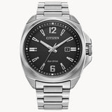 Citizen AW1720-51E Endicott – Men’s Eco-Drive Stainless Steel Black Dial Sapphire Crystal Watch