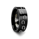 Horse Shoe Print Black