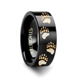 Bear Paw Print Black