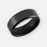 ELYSIUM ARES - BEVELED SOLID BLACK DIAMOND RING