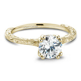 Noam Carver B004-02YEA Vintage-Inspired Diamond Engagement Ring Setting – 14K Yellow Gold