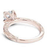 Noam Carver B019-02RME-100A Diamond Engagement Ring – Rose Gold with Melee Accent Stones