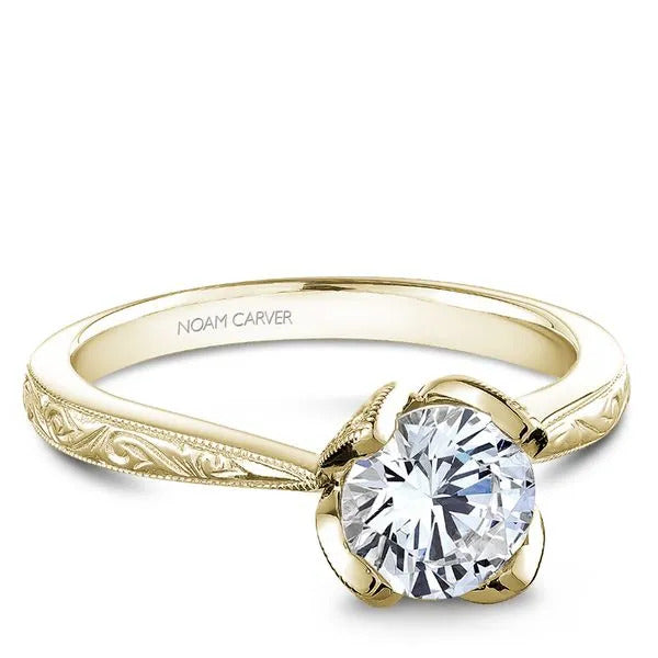 Noam Carver semi‑mount engagement ring