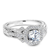 Noam Carver B079-01A – Vintage Inspired Statement Diamond Engagement Ring, 14K/18K Gold or Platinum