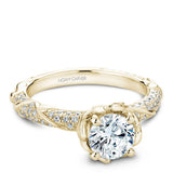 Noam Carver B081-02YM-100A Diamond Engagement Ring – 14K Yellow Gold with Accent Stones