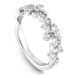 Noam Carver B151-01B Floral-Inspired Diamond Wedding Band – 14K Gold Options