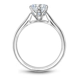 Noam Carver B204-01YA Scalloped Cathedral Diamond Engagement Ring Setting – 14K Yellow Gold