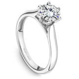 Noam Carver B204-01YA Scalloped Cathedral Diamond Engagement Ring Setting – 14K Yellow Gold