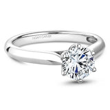 Noam Carver B204-01YA Scalloped Cathedral Diamond Engagement Ring Setting – 14K Yellow Gold