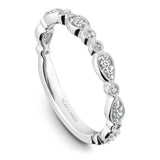Noam Carver B204-01YB Vintage Scalloped Diamond Wedding Band – 14K Yellow Gold