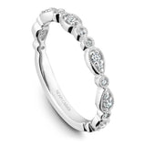 Noam Carver B204-01YB Vintage Scalloped Diamond Wedding Band – 14K Yellow Gold