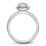 Noam Carver B223-01A – Diamond Engagement Ring, 14K/18K Gold or Platinum with Pavé Accents