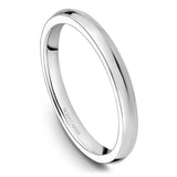 Noam Carver B353-01B – Platinum Matching Wedding Band, 2MM Comfort Fit, Finger Size 6
