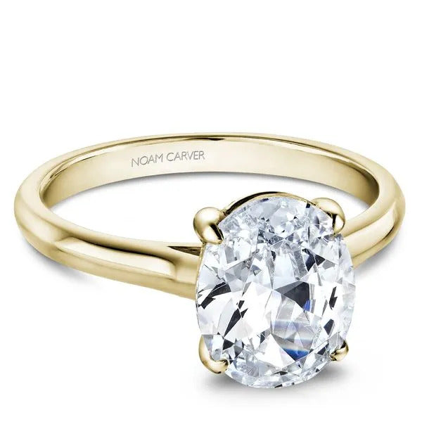 Noam Carver East-West Oval Diamond Engagement Ring – B353-03YM-FCYA-C