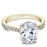 Noam Carver B354-01WM-FCYA Oval Diamond Engagement Ring with 42 Accent Stones – 14K/18K Gold or Platinum