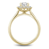 Noam Carver B367-01YA Oval Solitaire Engagement Ring in 14K Yellow Gold