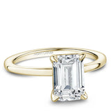 Noam Carver B371-07YWA  14K Yellow Gold Cushion Cut Diamond Engagement Ring with Accented Band