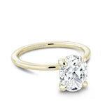 Noam Carver B376-05YWA  14K Yellow Gold Round Diamond Engagement Ring with Accented Band