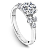 Noam Carver B512-01A – Vintage-Inspired Diamond Engagement Ring, 14K/18K Gold or Platinum