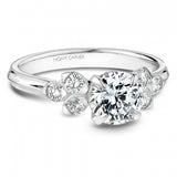 Noam Carver B512-01A – Vintage-Inspired Diamond Engagement Ring, 14K/18K Gold or Platinum