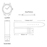 Quality Gold 22mm Black Textured Silicone Rubber Watch Band – Stainless Steel Buckle (BA216)