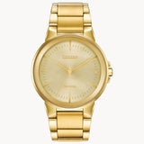 Citizen BJ6512-56P Axiom – Men’s Eco-Drive Gold-Tone Stainless Steel Champagne Dial 41mm Watch