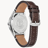 Citizen BM6838-09X Chandler/Garrison – Men’s Eco-Drive Stainless Steel Green Dial Brown Leather Strap Watch