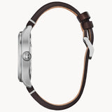 Citizen BM6838-09X Chandler/Garrison – Men’s Eco-Drive Stainless Steel Green Dial Brown Leather Strap Watch