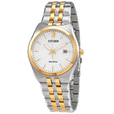 Citizen BM7334-58B Corso – Men’s Eco-Drive Two-Tone Stainless Steel White Dial Sapphire Crystal Watch