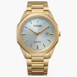 Citizen BM7492-57A Corso – Men’s Eco-Drive Gold-Tone Stainless Steel Silver Dial Sapphire Crystal Watch