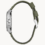 Citizen BM8180-03E Chandler/Garrison – Men’s Eco-Drive Stainless Steel Black Dial Olive Green Canvas Strap Field Watch