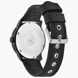 Citizen BM8475-00F Chandler/Garrison – Men’s Eco-Drive Stainless Steel Black Dial Black Canvas Strap Field Watch