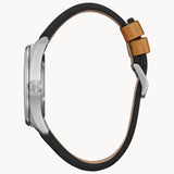 Citizen BM8560-02X Garrison/Avion – Men’s Eco-Drive Super Titanium Green Dial Brown Leather Strap Field Watch