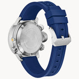 Citizen BN2038-01L Promaster Aqualand – Men’s Eco-Drive Stainless Steel Blue Dial Pepsi Bezel Depth Meter 200M Dive Watch
