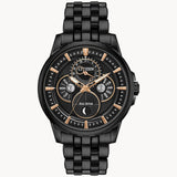 Citizen BU0057-54E Calendrier Moonphase – Men’s Eco-Drive Black Ion-Plated Stainless Steel Black Dial Multifunction Watch