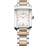 Baume & Mercier Hampton 10751 Quartz Watch, Steel & steel pink gold capped - 35 x 22 mm M0A10751