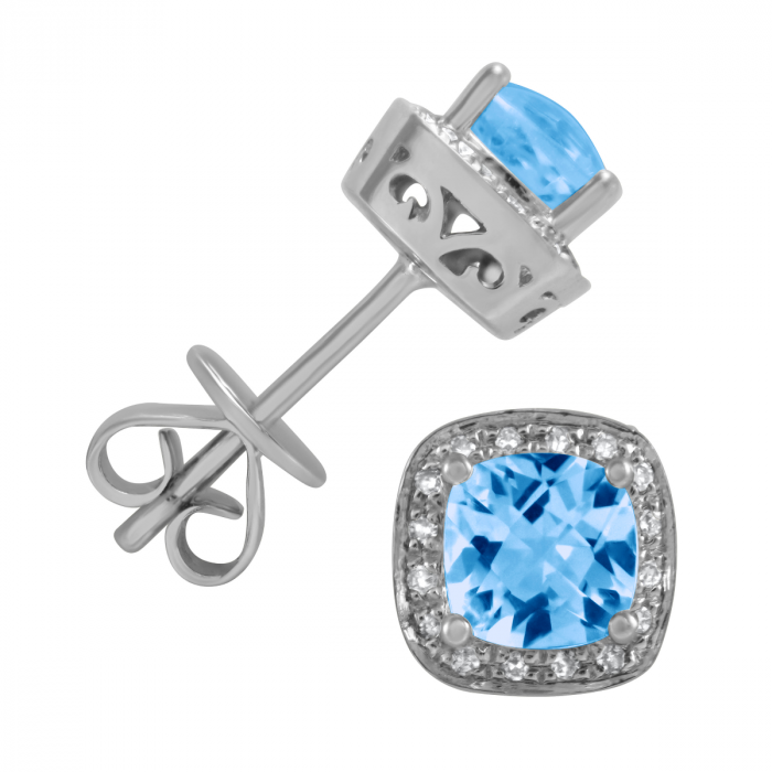 December Birthstone Diamond Earrings