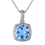 Decemeber Birthstone Diamond Necklace