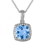 Decemeber Birthstone Diamond Necklace