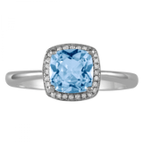 December Birthstone Diamond Ring