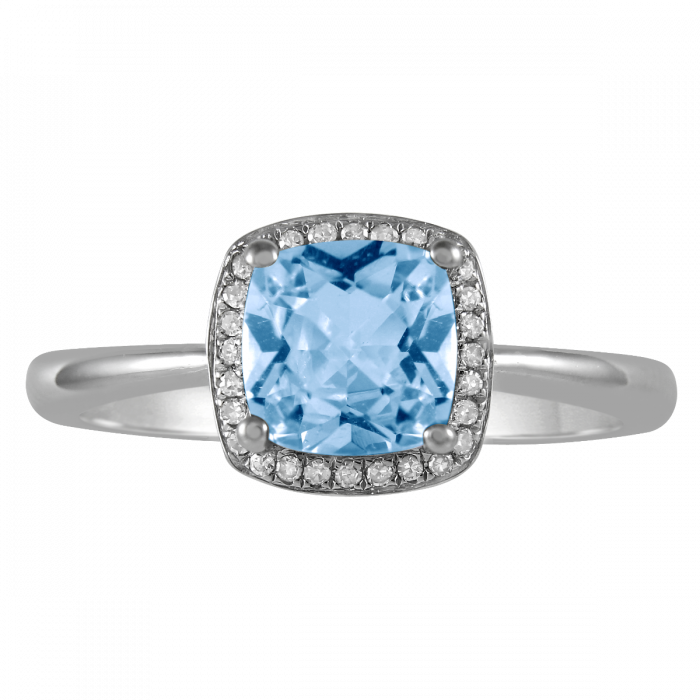 December Birthstone Diamond Ring