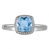 December Birthstone Diamond Ring