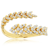 Royal C8809D Jewelry 14K Yellow Gold Modern Fashion Diamond Ring – 0.35 CTW