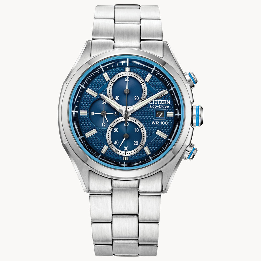 SPORT CASUAL 41mm stainless steel case and blue dial  CA0430-54M Citizen Watch