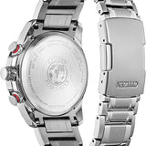 Citizen Eco-Drive Perpetual Chrono A-T CB5898-59E – Silver Bezel, Black Dial, Stainless Steel Bracelet