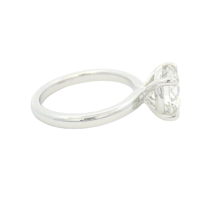 3CT Round Solitare Engagament Ring - Lab Grown