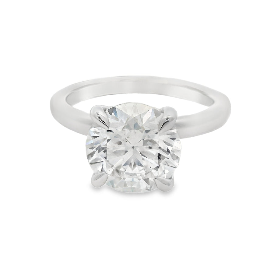 3CT Round Solitare Engagament Ring - Lab Grown